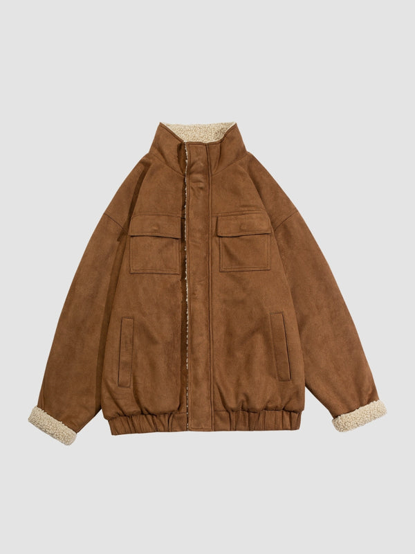 WLS Retro Thick Lamp Suede Jacket