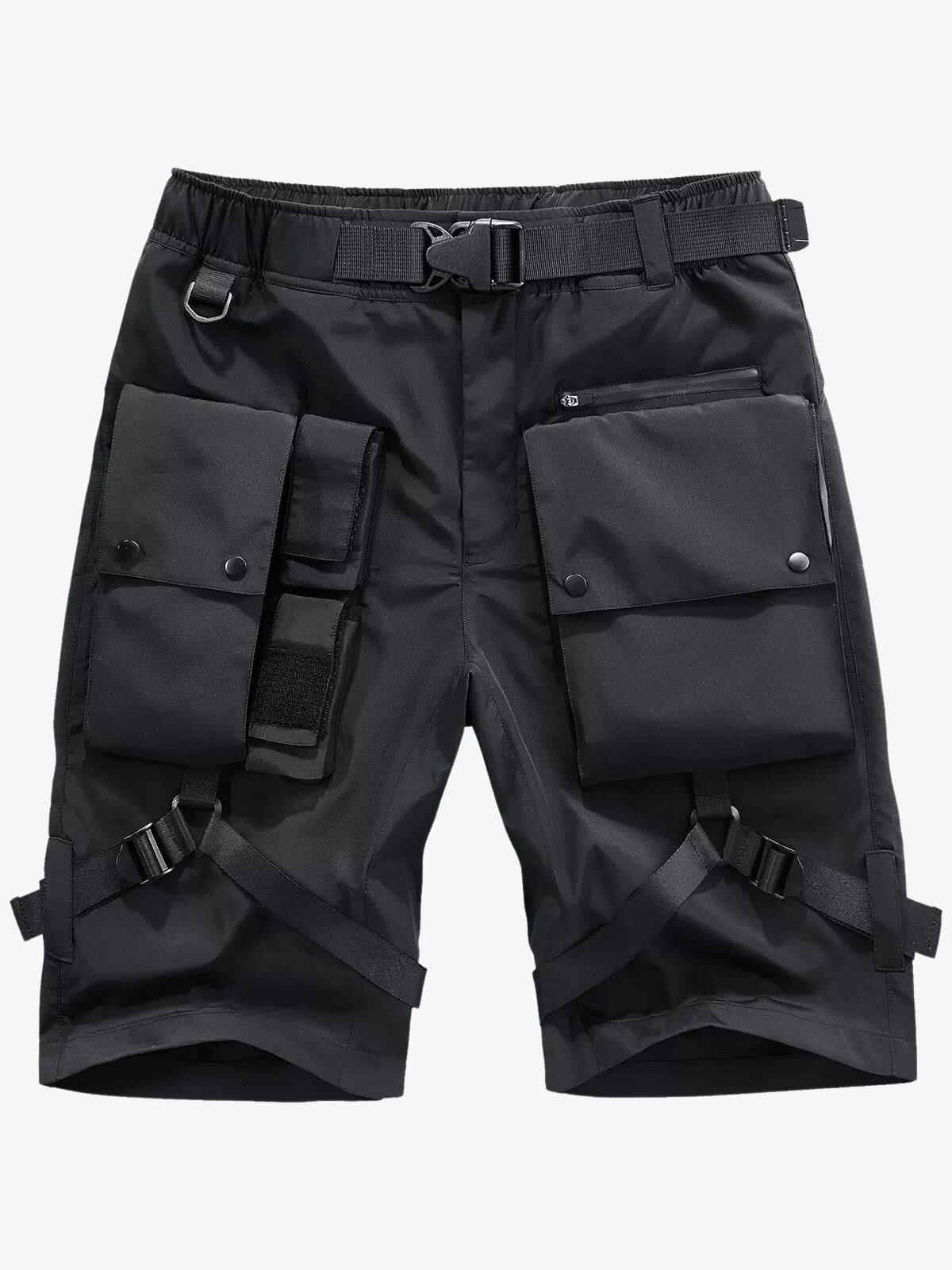 Multi Pockets Strap Clips Belt Shorts