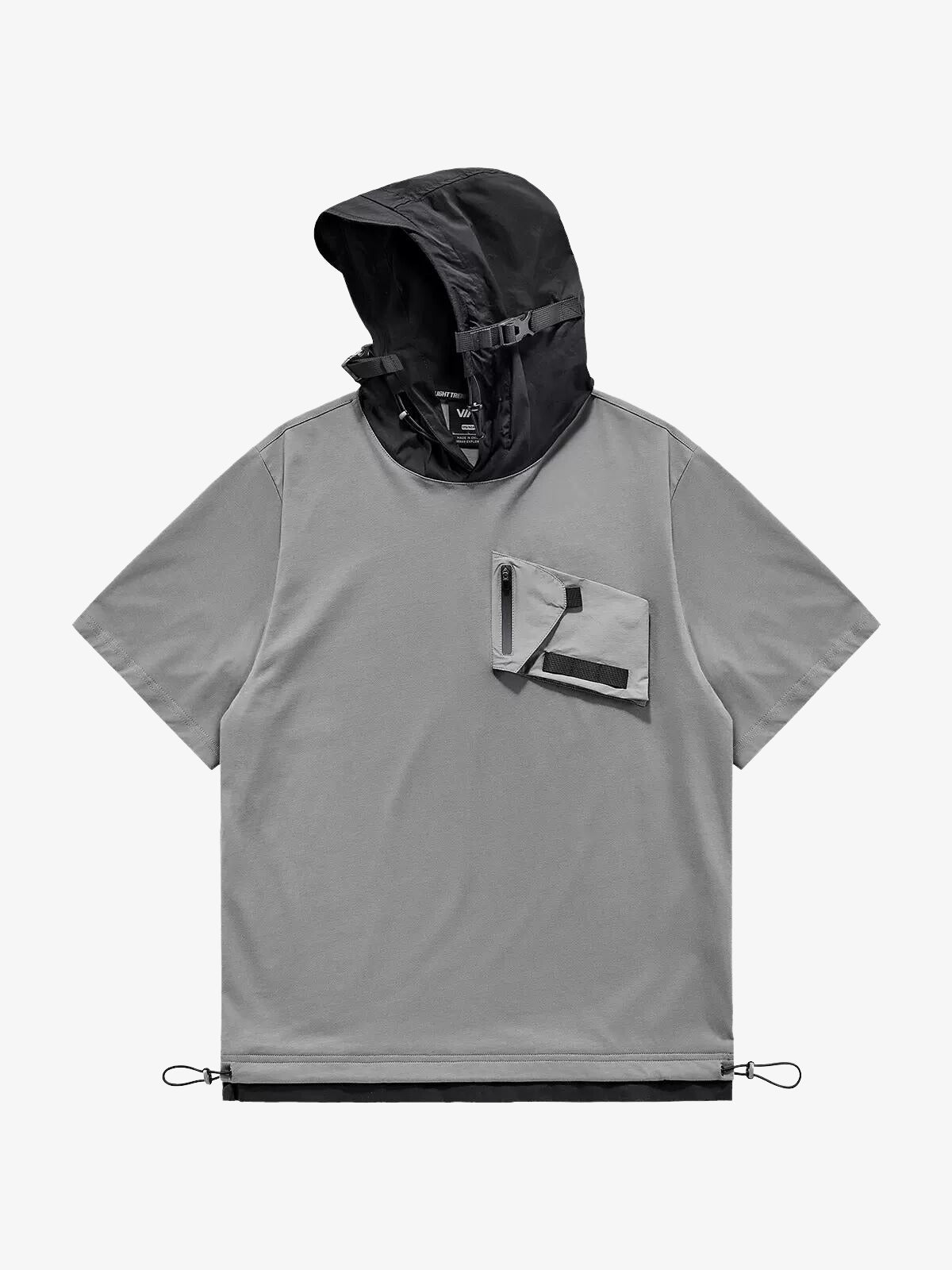 Cybepunk Functional Fake Two Pieces Hoodie