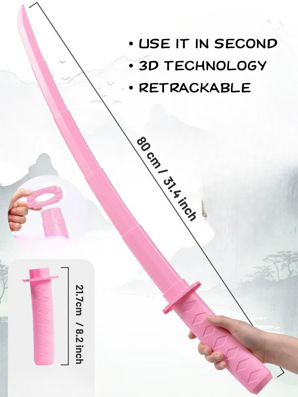 3D Telescopic Anime Sword Toy