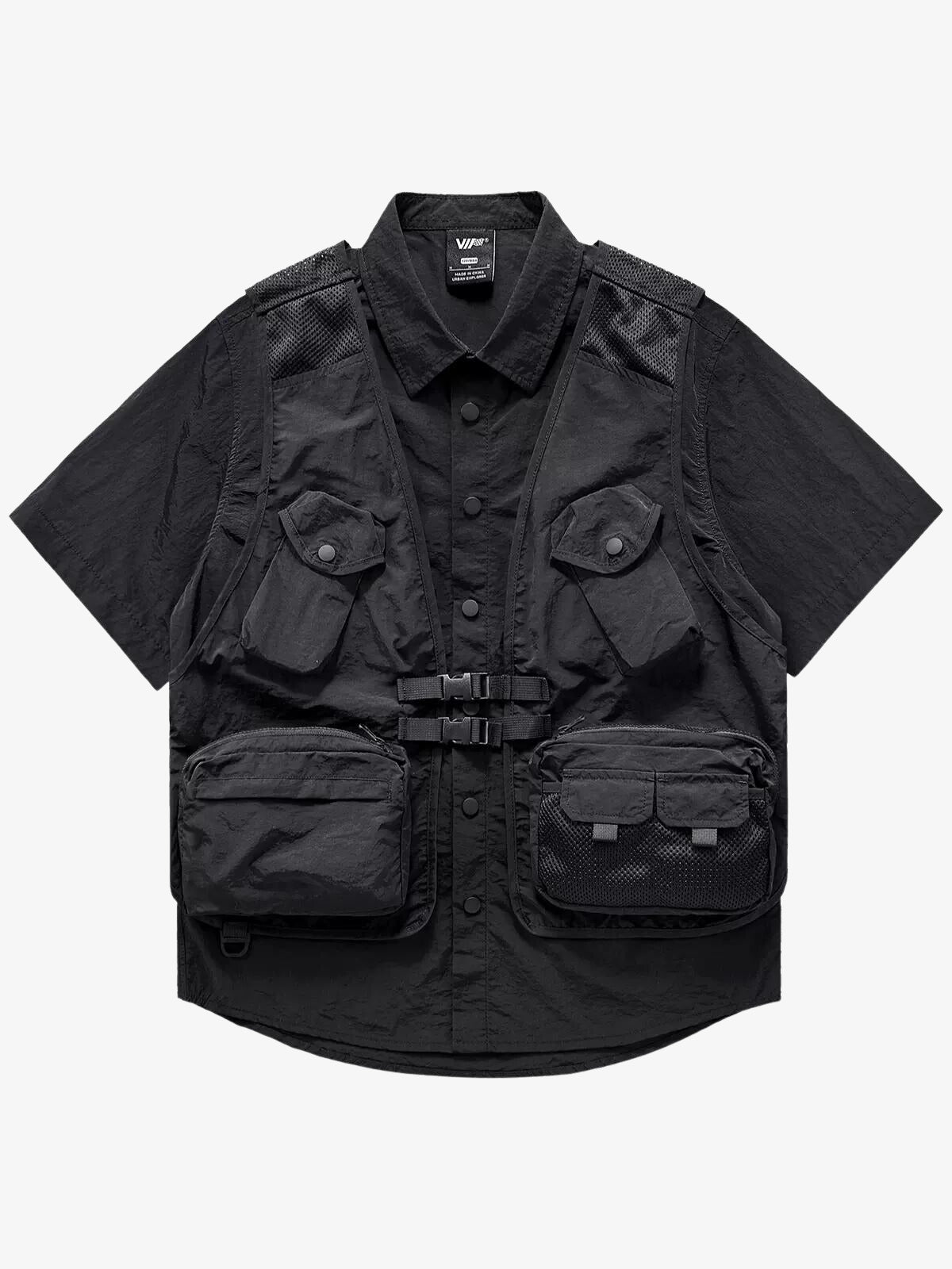 Functional Vest Splicing Mountain Shirt
