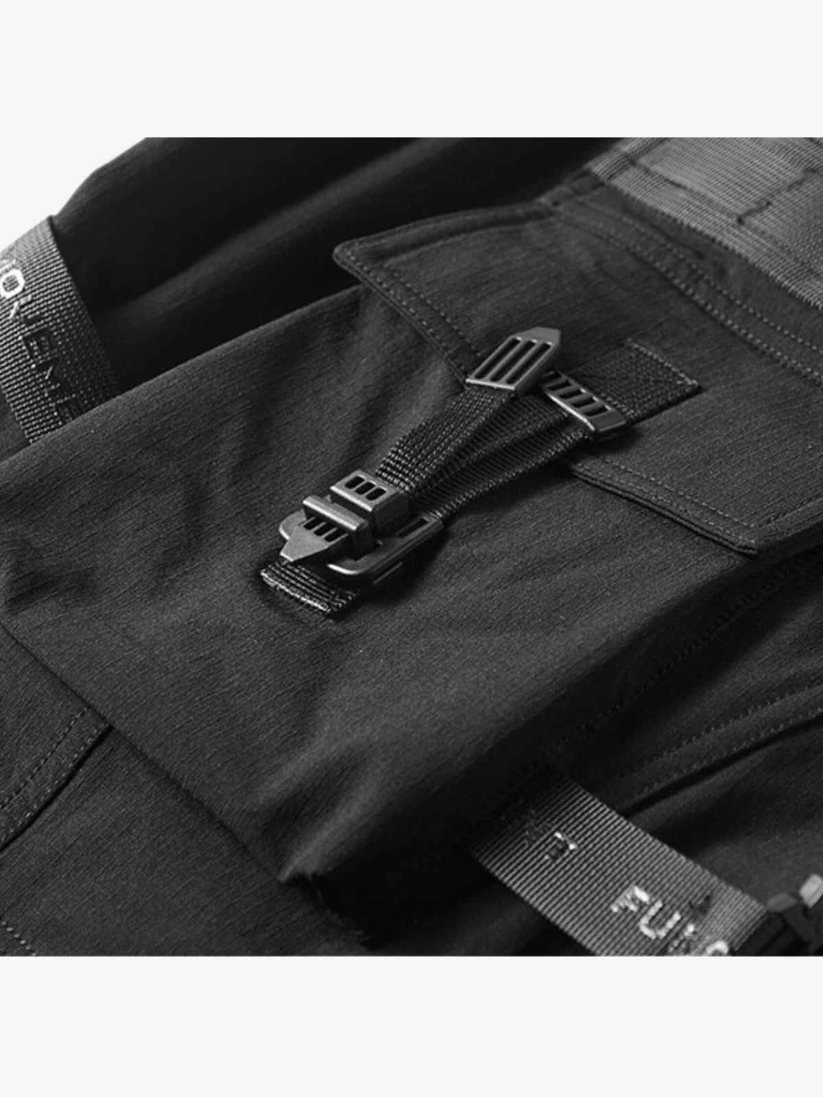 CyberFlex Zip Pants - Futuristic Style with Versatile Pockets and Zipper