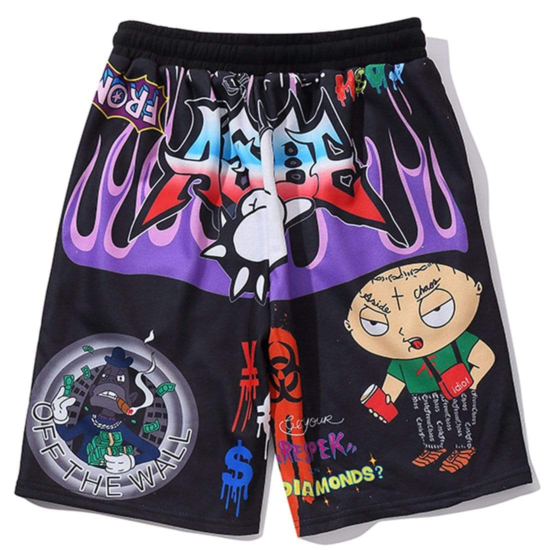 TO Anime Design Printed Shorts