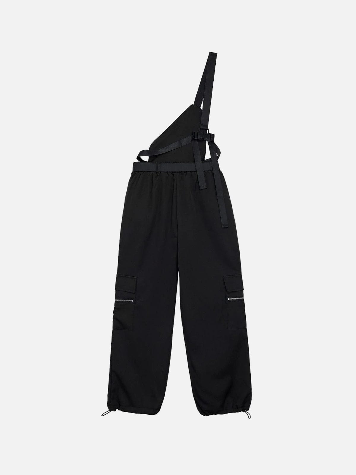 TO Detechable Personalized Buckle Belted Overalls