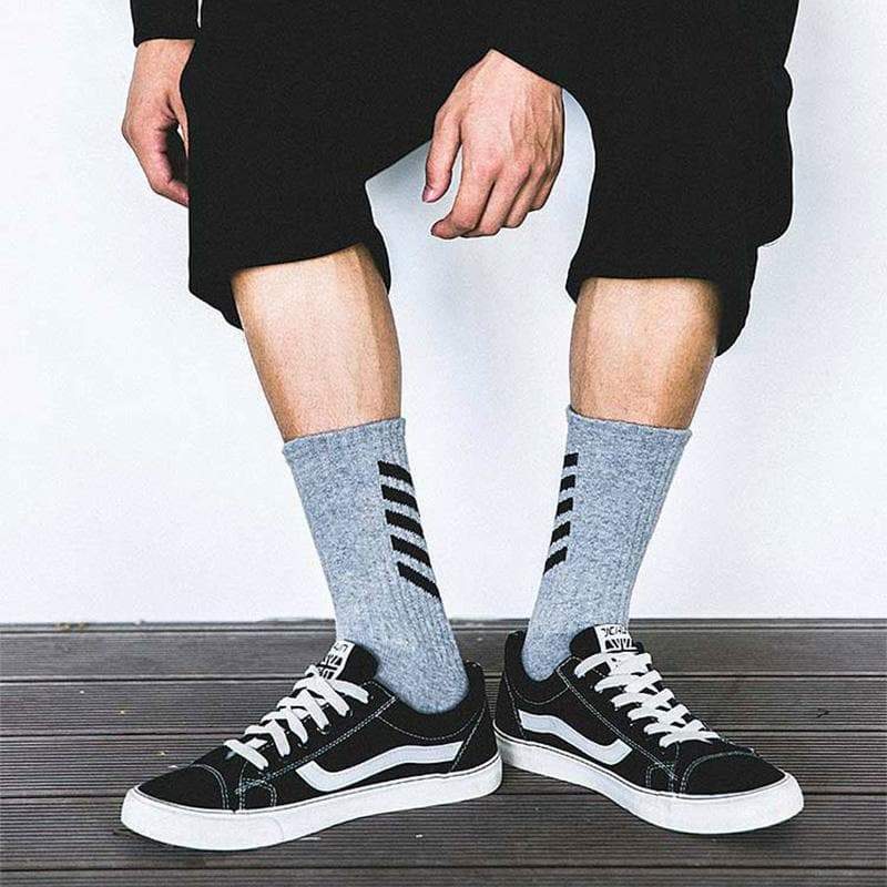 TO Striped Skateboard Socks 3PCS
