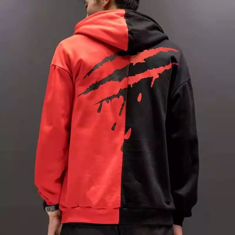 TO Double Matching Tint Casual Hoodie