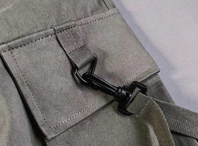 TO Oversized Multi-Pockets Elastic Streetwear Pants