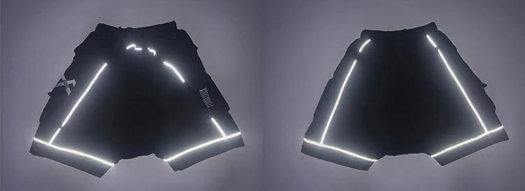 TO Reflective Techwear Cargo Shorts