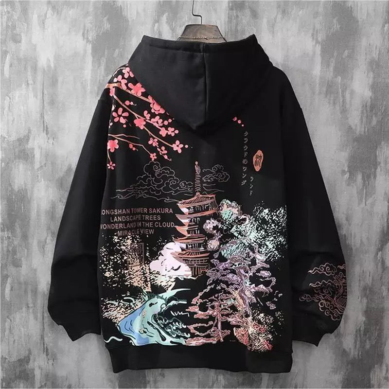 TO Front Pocket Japanese Hoodie