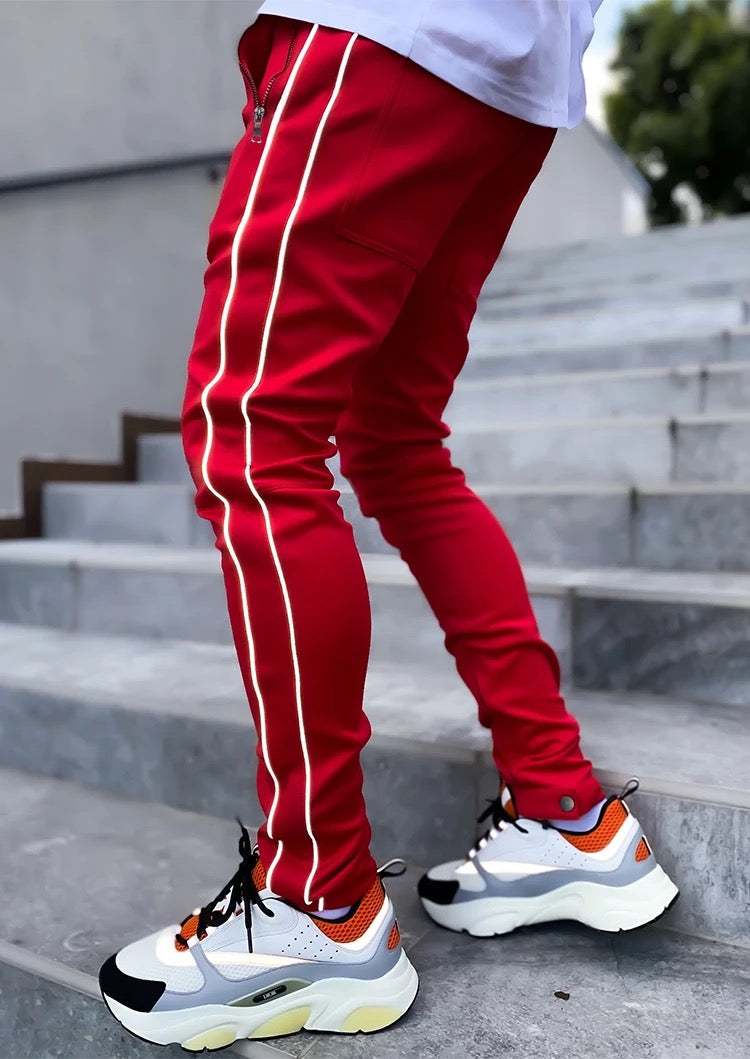 TO Slim Fit Reflective Lines Joggers