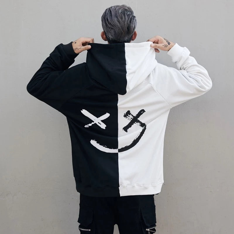 TO Double Color Smile Hoodie