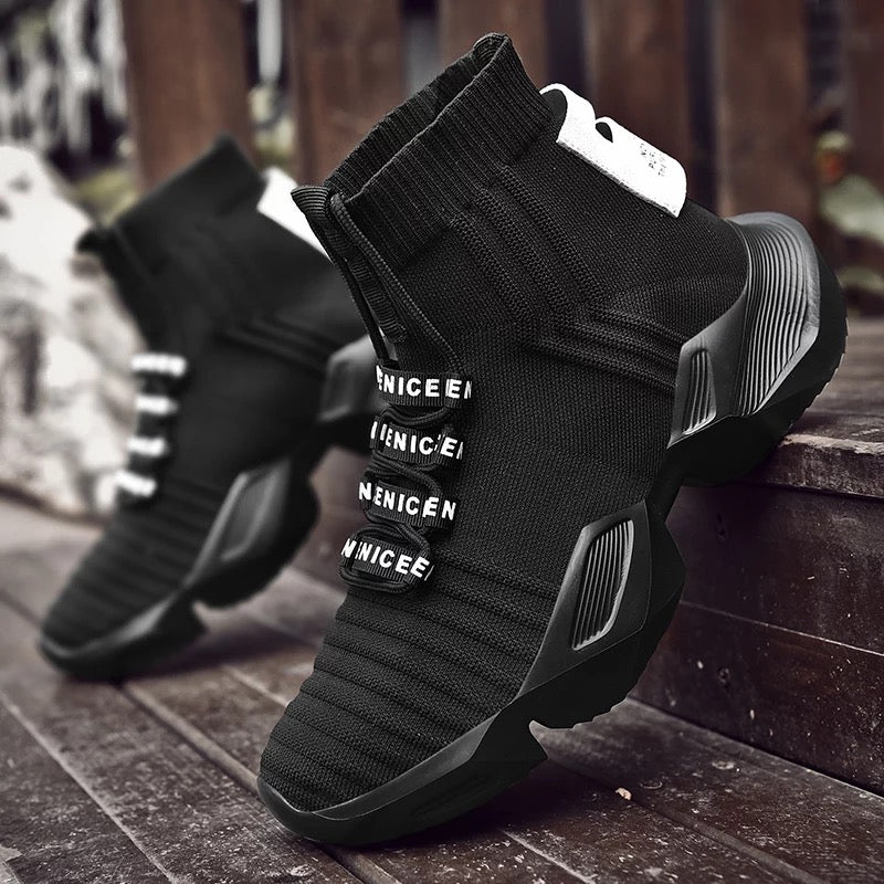 TO Techwear High Platform Sock Sneakers