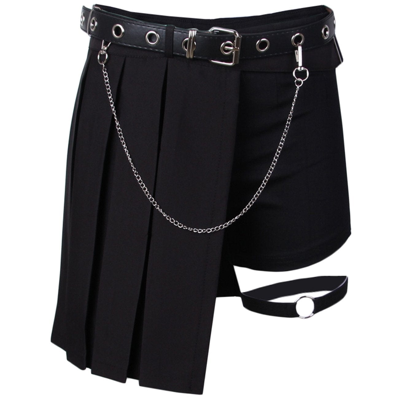 TO Chain Decoration Irregular Skirt