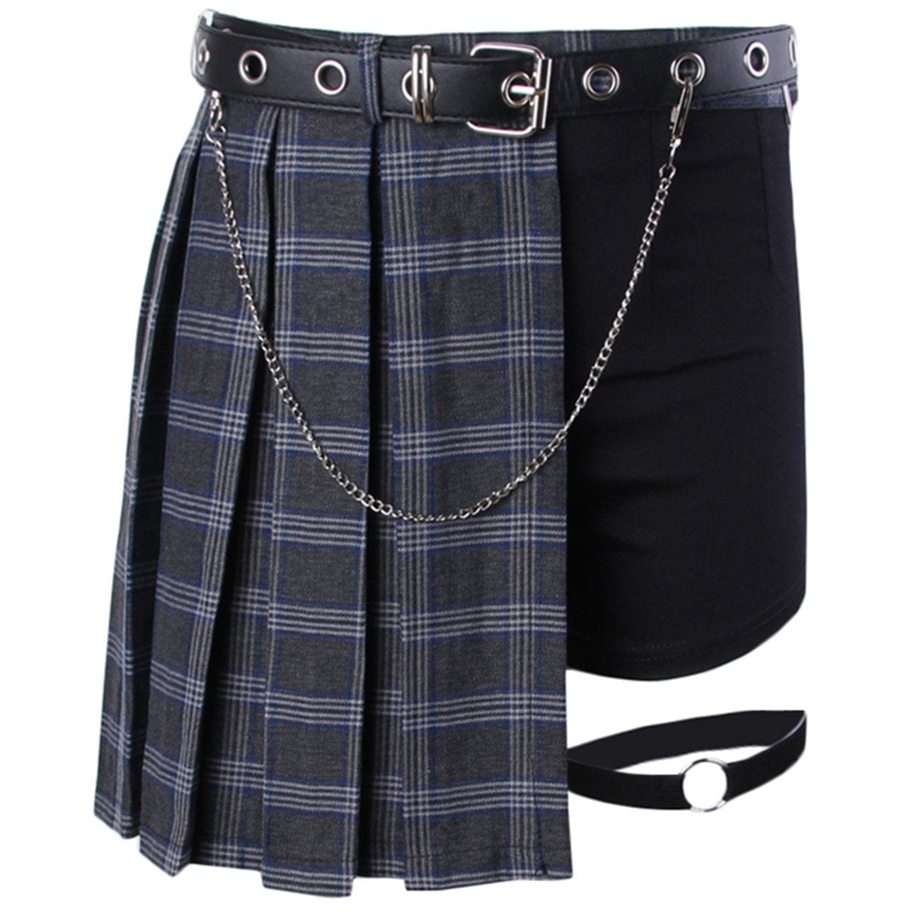 TO Chain Decoration Irregular Skirt