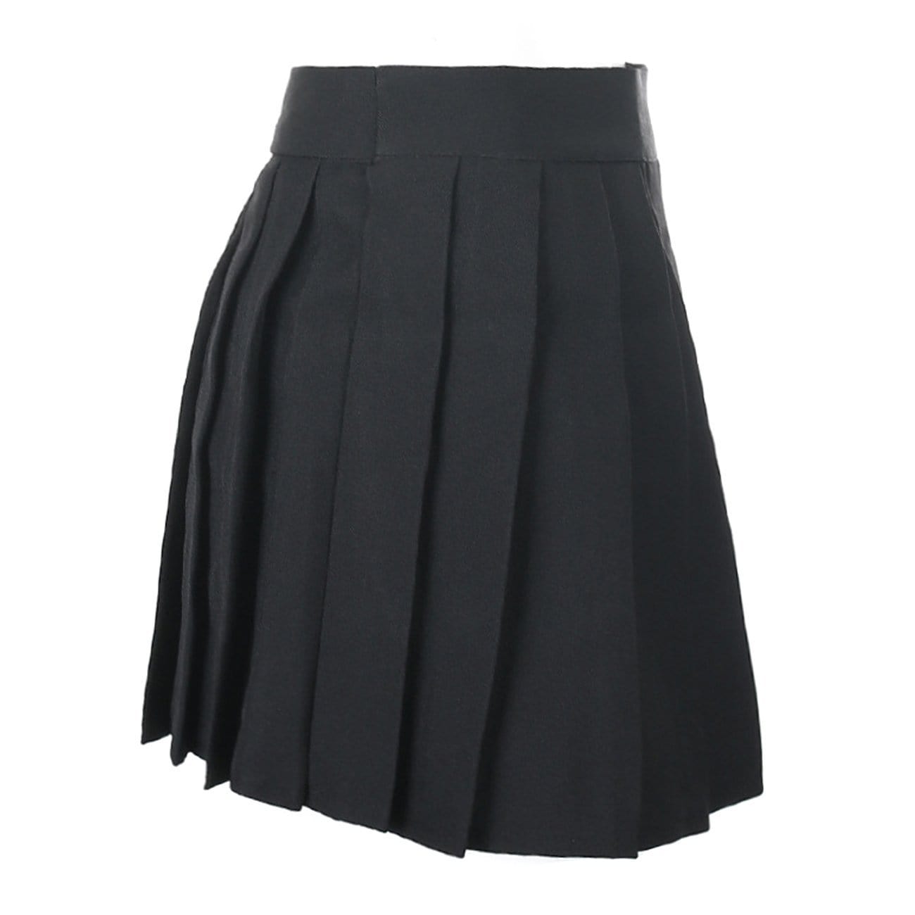 TO Dark Strap Pleated Skirt