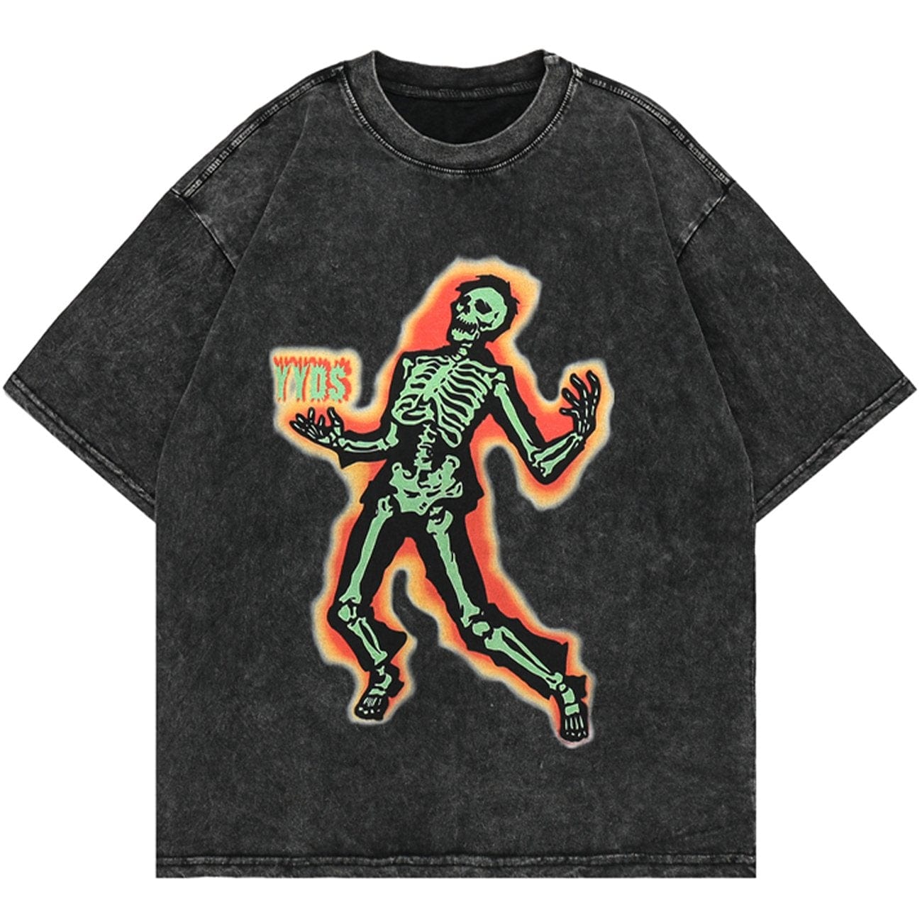 TO Electric Shock Skeleton Graphic Tee