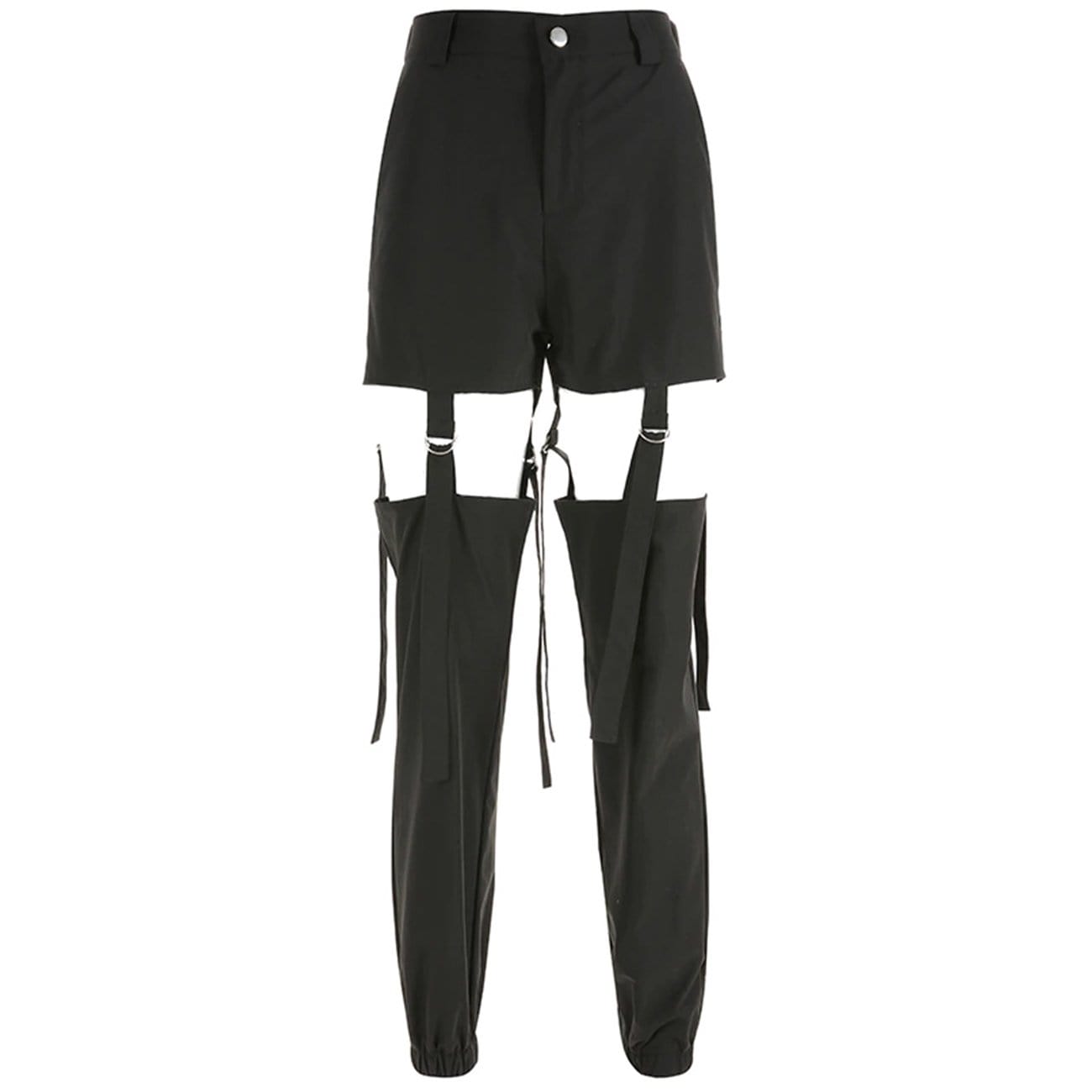 TO Function Punk Hollow Out Ribbons Pants