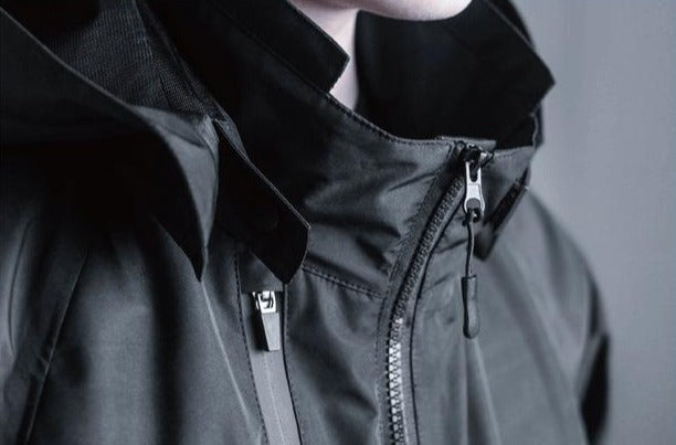 TO Rainproof Techwear Zippered Multi Pockets Windbreaker Jacket