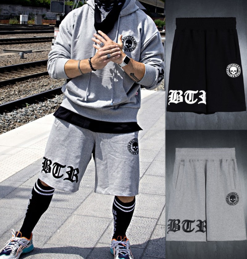 TO Skull head loose casual running basketball training fitness pants