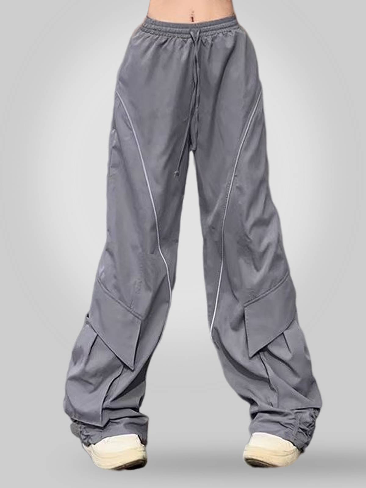 TO Pleated Line Design Cargo Pants