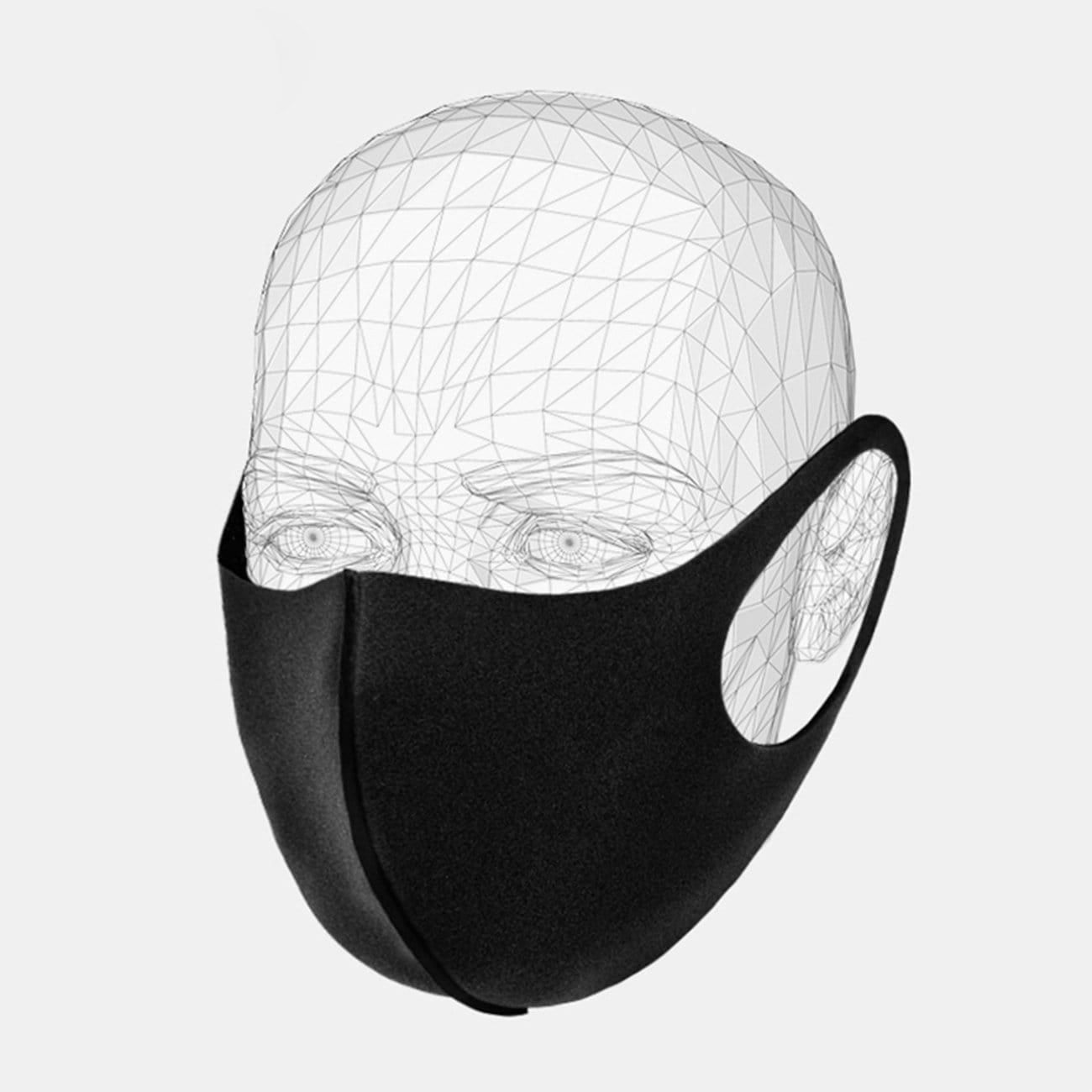 TO Black Waterproof Breathable Mask