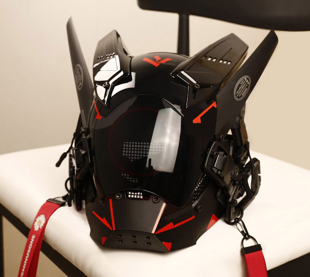 TO Cyberpunk Techwear LED Mask