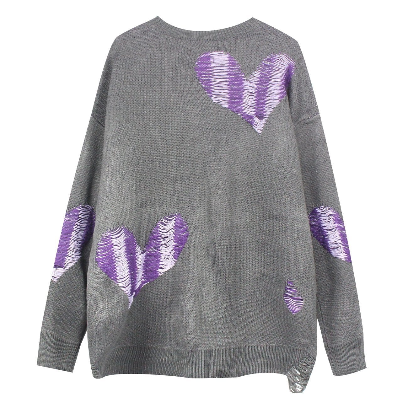 TO Dark Love Ripped Knitted Sweater
