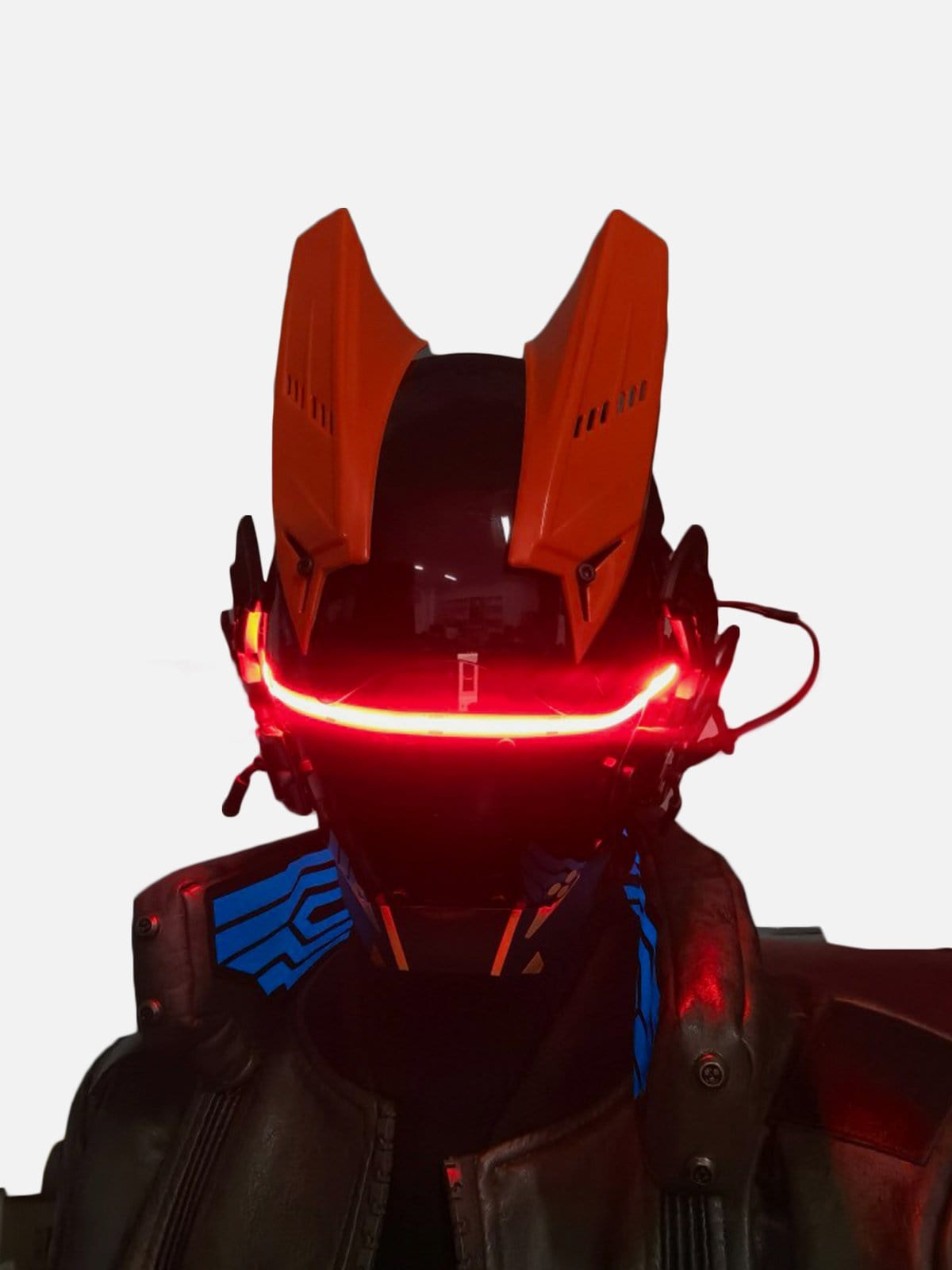 Cyberpunk Glowing Line Mask