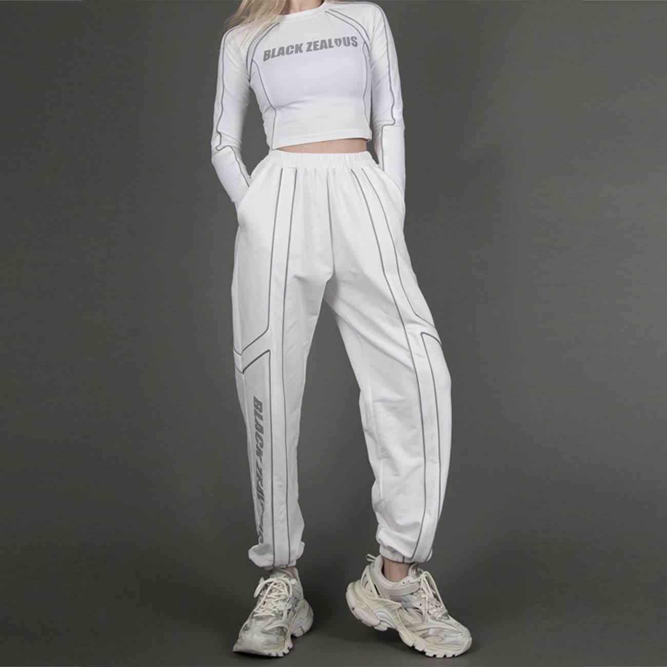 TO Reflective Letters Pants