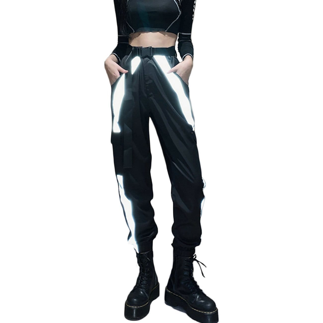 TO Reflective Strip Cargo Pants