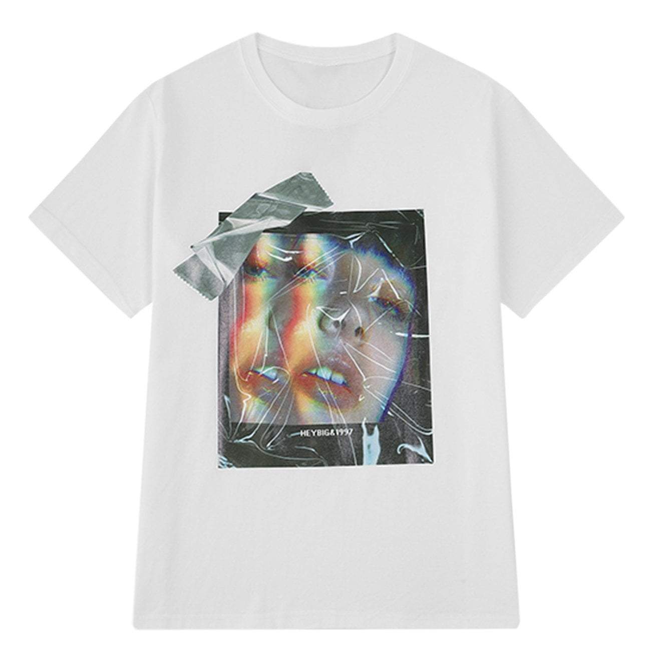 TO Refracting Face Print Tee