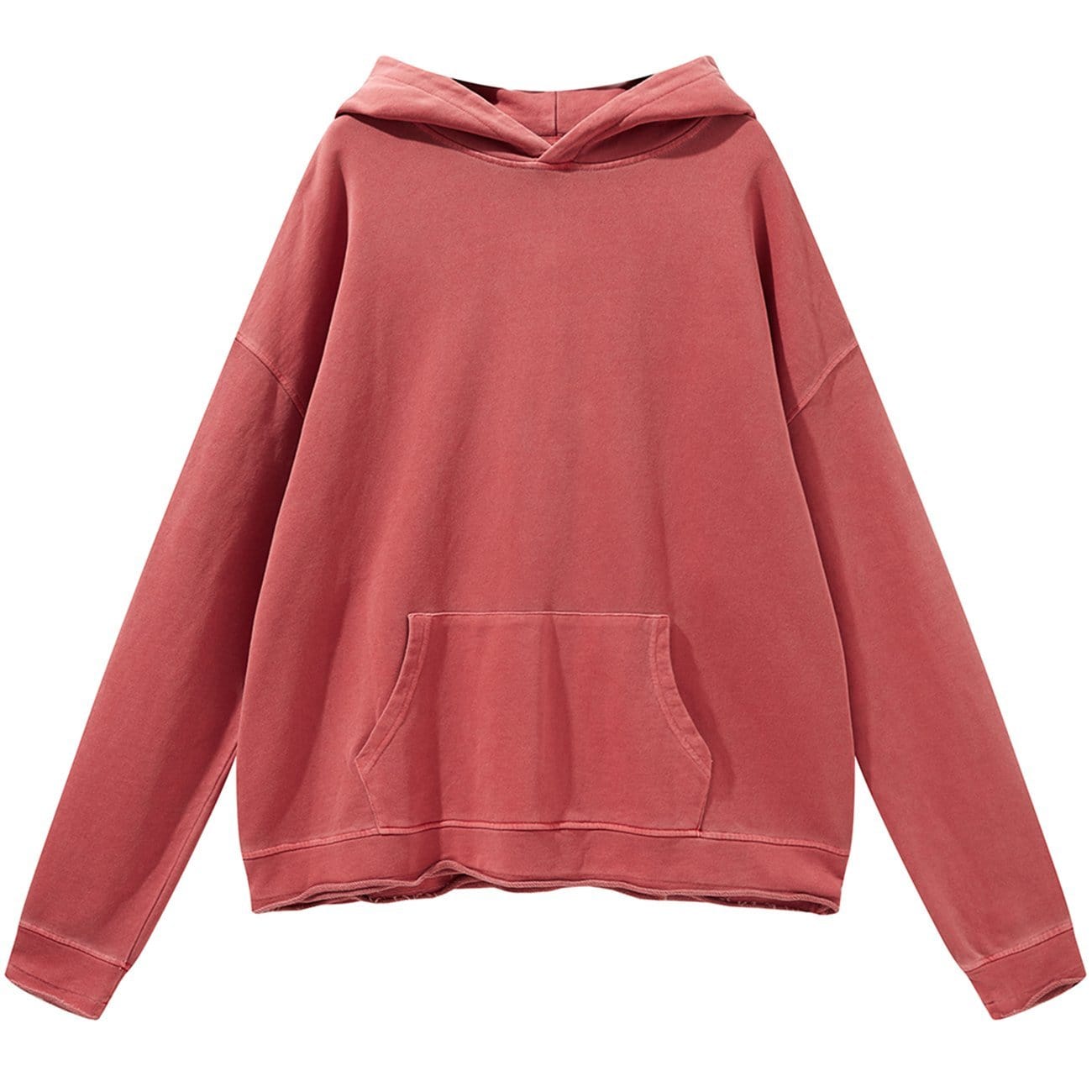 TO Solid Color Washed Hoodie