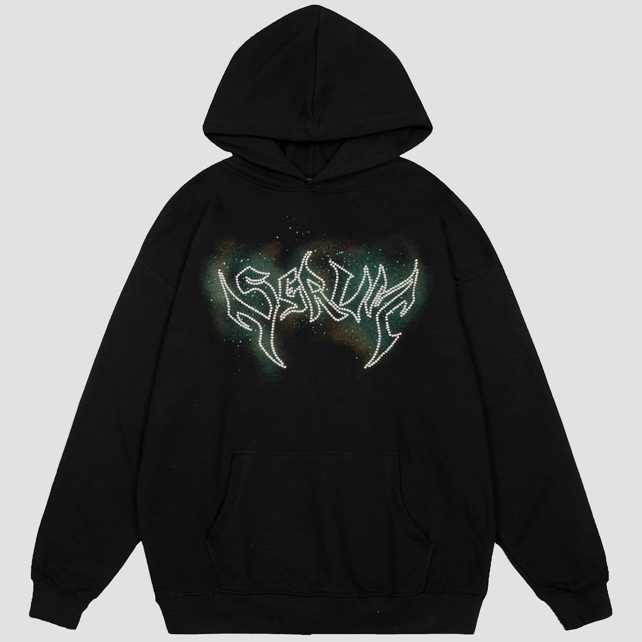 TO Tie Dye Letters Drill Hoodie