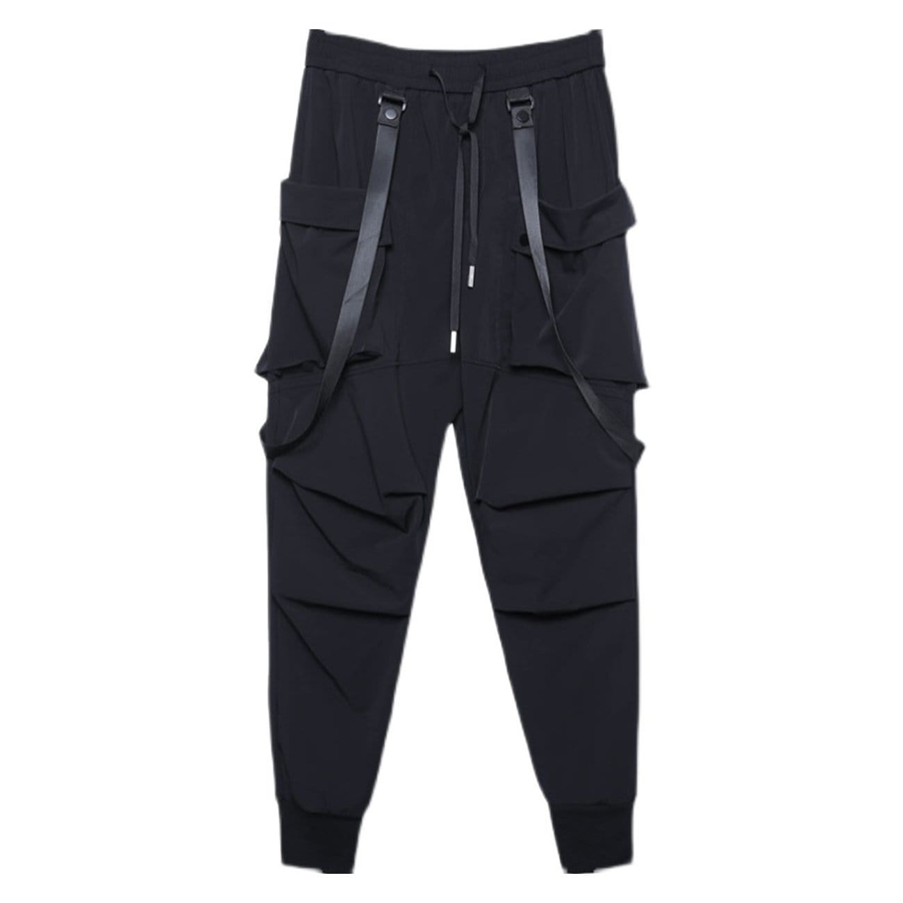 TO Functional Pleated Ribbons Cargo Pants