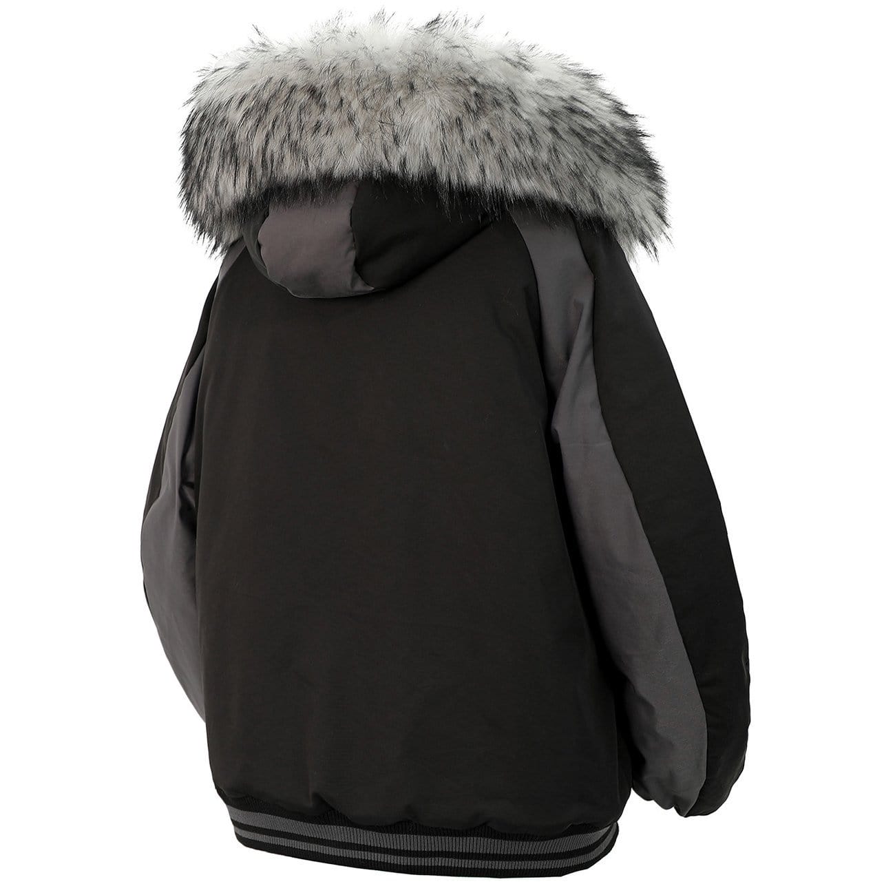 TO Detachable Fur Collar Hat Winter Coat