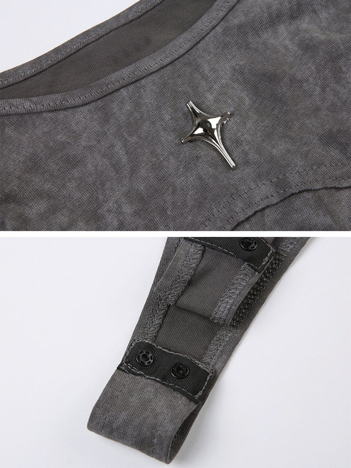 TO Solid Star Washed Bodysuit
