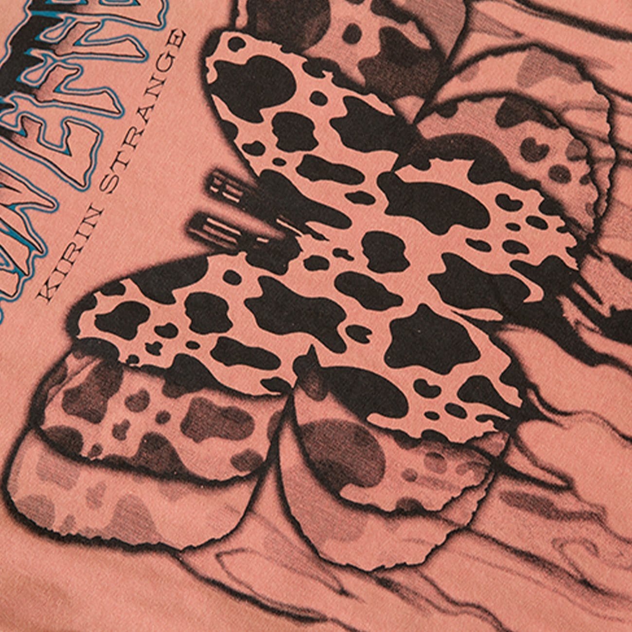 TO Leopard Star Butterfly Print Sweatshirt