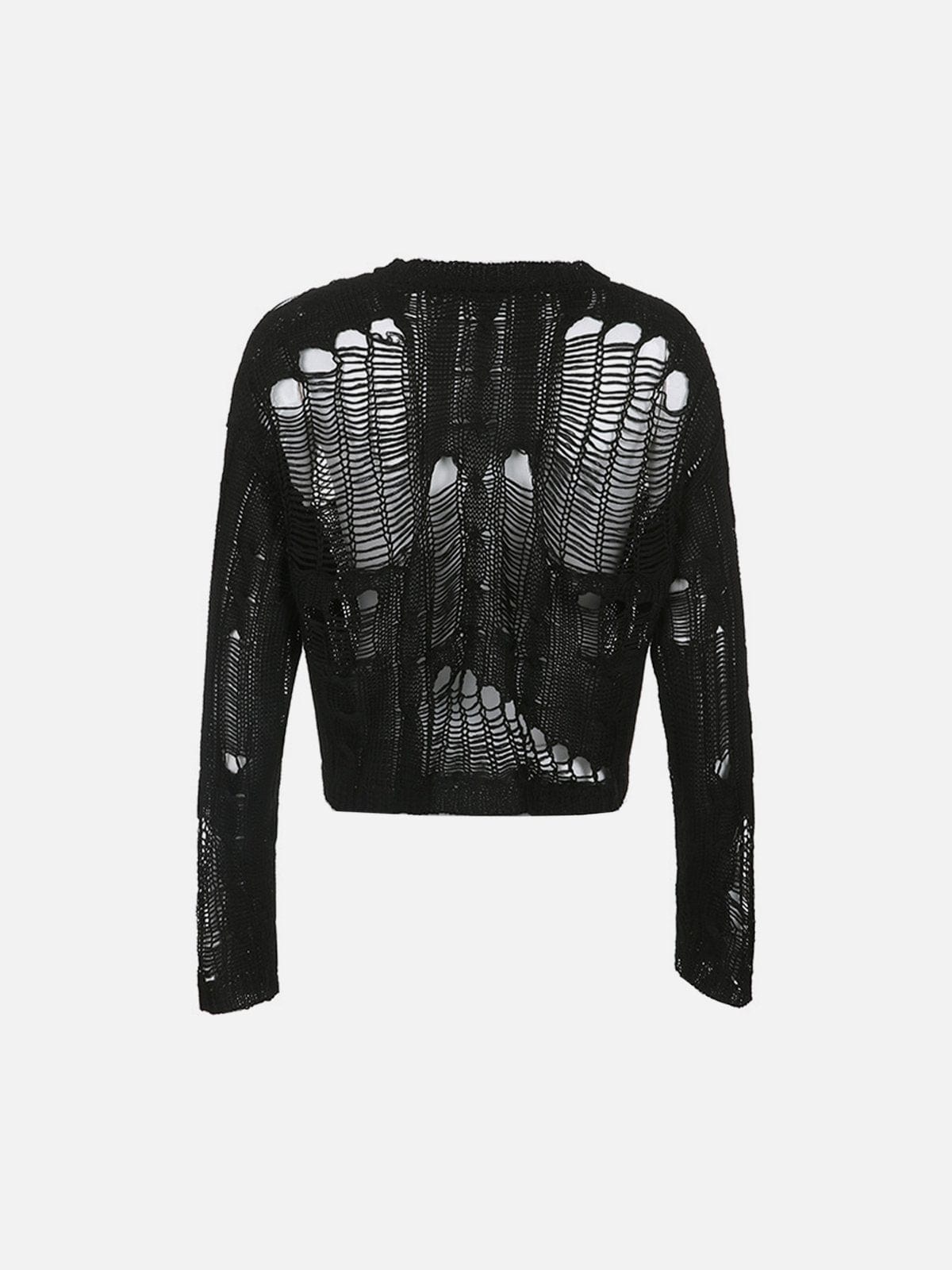 TO Hollow Mesh Sweater