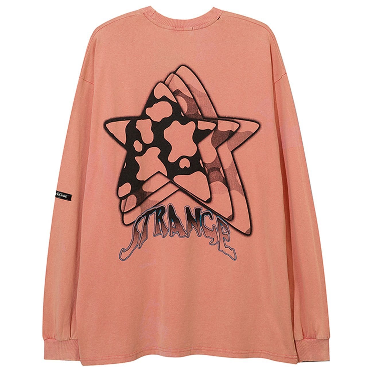 TO Leopard Star Butterfly Print Sweatshirt