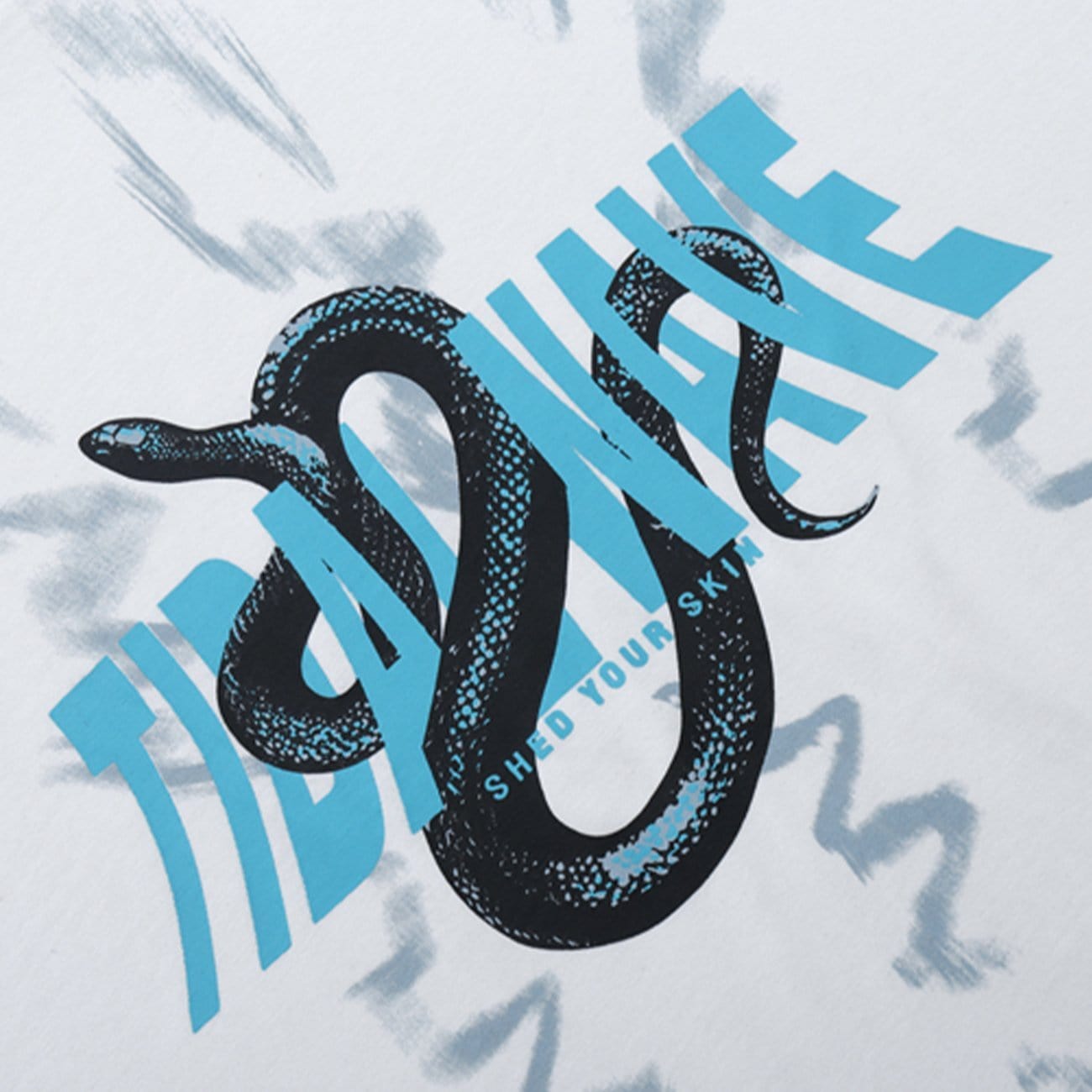 TO Dark Unreal Snake Print Sweatshirt
