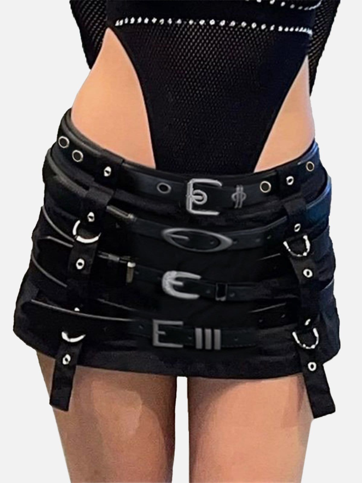 TO Multi Belt Skirt