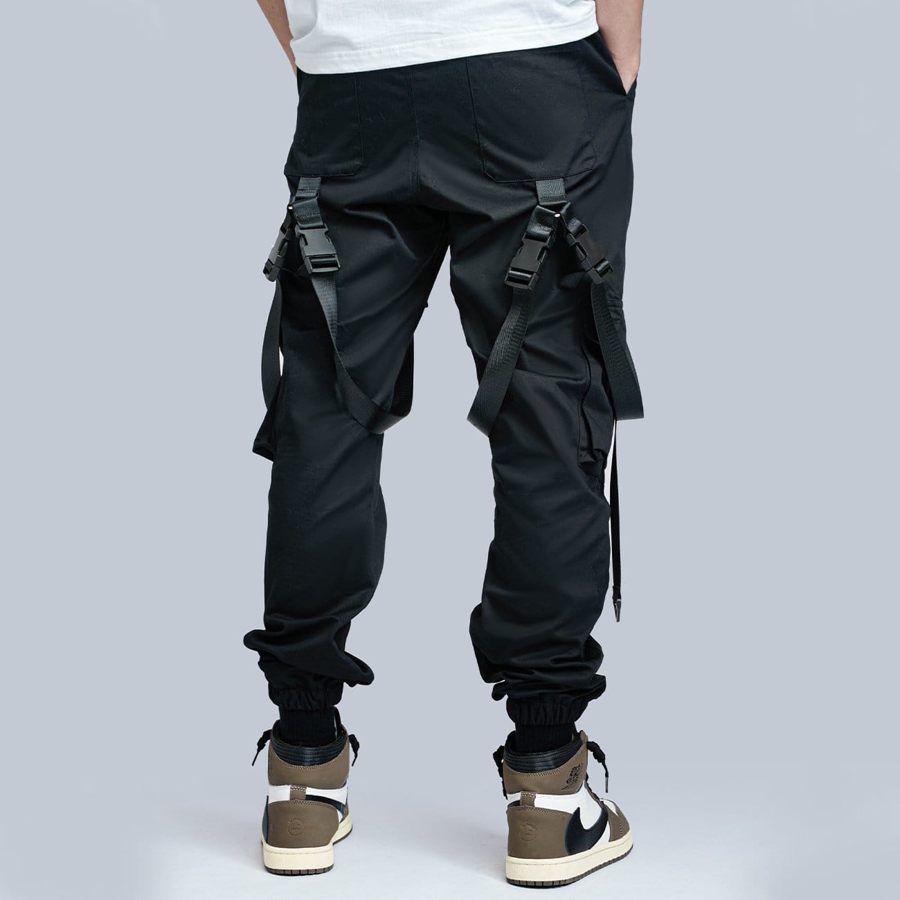 TO Combat Techwear Ribbons Buckle Cargo Pants