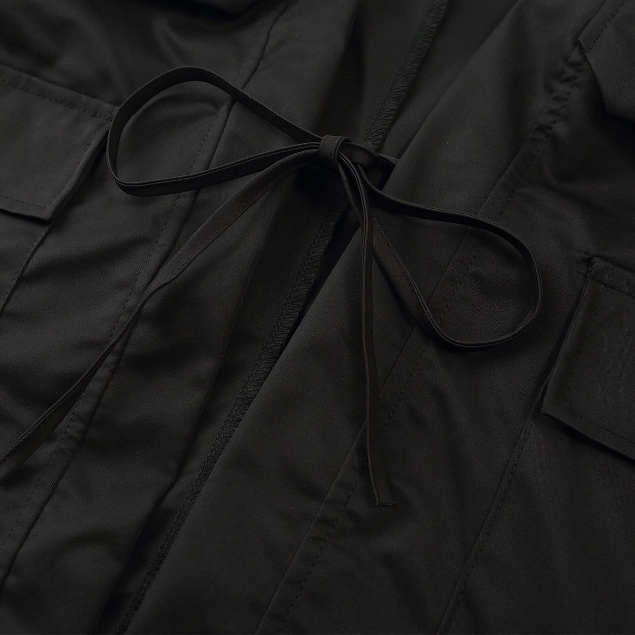 TO Dark Functional Half Sleeve Multi-pocket Cardigan Jacket