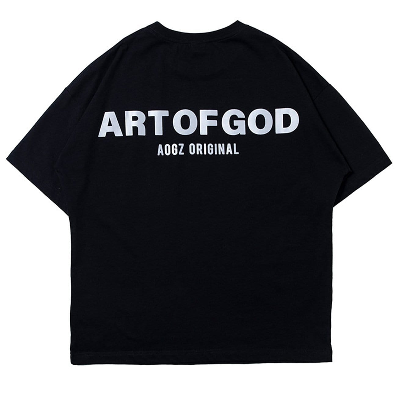 TO Function Reflective Letter Print Tee