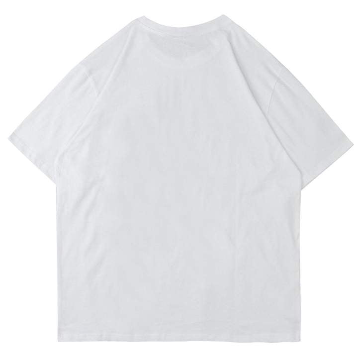 TO Printed Llama Rounded Collar Soft Cotton Tee